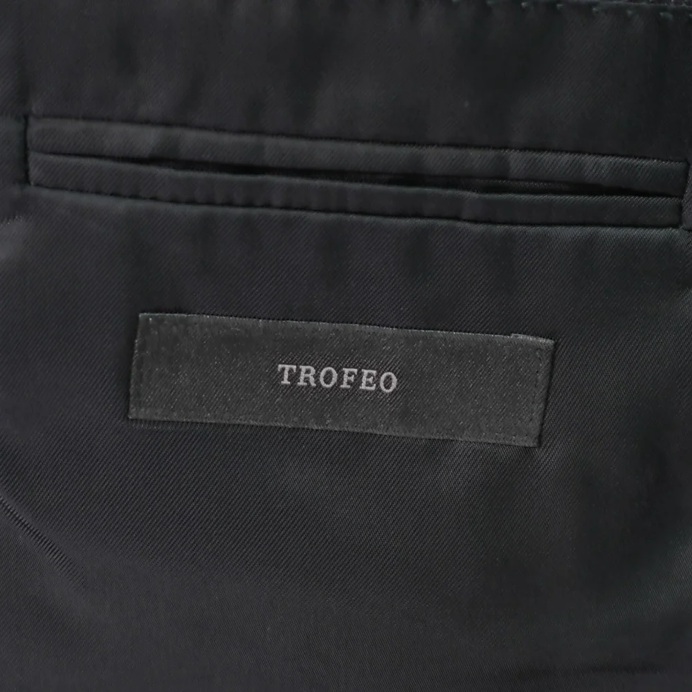 NEW‎ Ermenegildo Zegna Black Striped Trofeo Wool 2 Piece Suit 38L 33 / 32